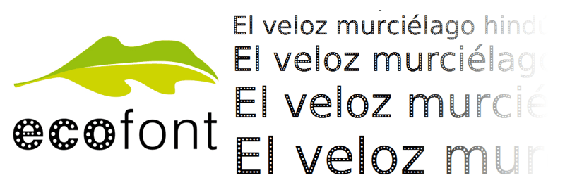 Ecofont, una tipografía para ahorrar tinta